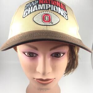 Vintage 2002 Ohio State Buckeyes National Champions Strapback hat